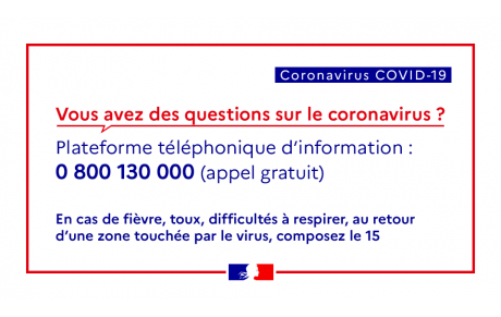 MAJ du 10/03 : Informations sur le COVID-19
