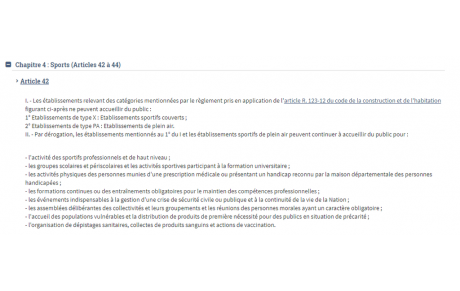 Les cours en novembre seront en visio