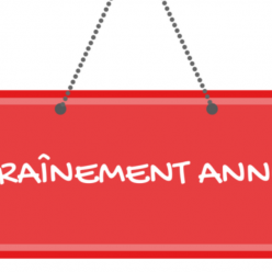 Entraînements annulés
